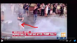 Phoenix Protestor Hit in Groin With Rubber Bullet Meme Template