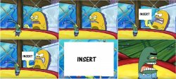What? It's Just An Ordinary Krabby OH MY GOODNESS! Meme Template