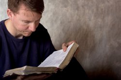 man reading bible Meme Template