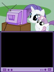 Rarity and sweetie belle tv Meme Template