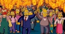 Simpson Mob Meme Template