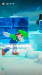 Luigi dabbing Meme Template