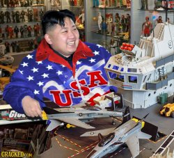 Kim Jong Un Loves America Meme Template