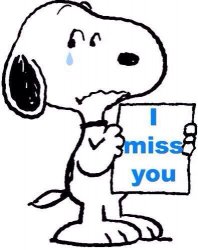 miss you snoopy Meme Template