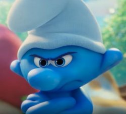 Grouchy Smurf hates everything Meme Template
