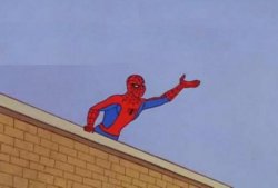 Spiderman reaching out Meme Template