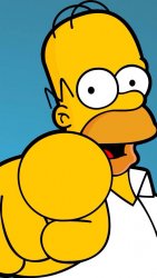 Homer Simpson pointing Meme Template