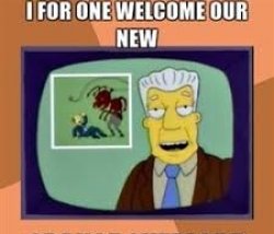 Midnight oil Simpsons overlord Meme Template