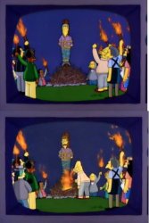 Simpson burn him Meme Template