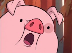 waddles surprised Meme Template