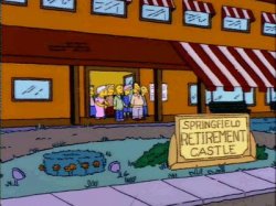 simpsons retirement castle Meme Template