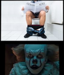 pennywise sewer Meme Template
