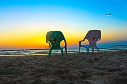 Beach chairs Israel Meme Template