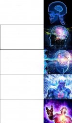 expanded brain Meme Template