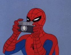 60's Spider-Man Camera Meme Template