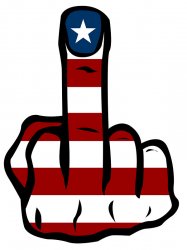 USA-Middle finger Meme Template