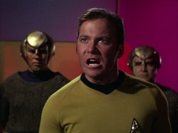 Captain Kirk is PISSED Meme Template