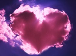 pink heart cloud in heaven Meme Template