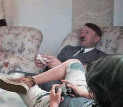 Hitler playing games Meme Template
