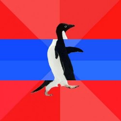 Socially Awesome-Awkward-Awesome Penguin Meme Template