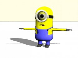 minion t pose Meme Template