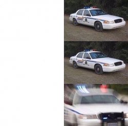 Cop car Meme Template