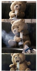 Ted Bong Hit Meme Template