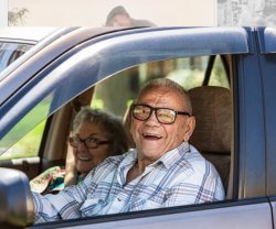 Old couple in car Meme Template