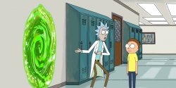 Rick and morty in and out Meme Template