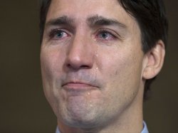 Trudeau Tears Meme Template