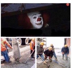 pennywise cement Meme Template