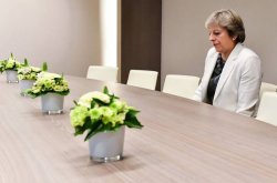 Theresa May Hello Darkness My Old Friend Meme Template