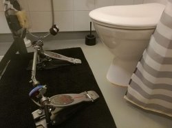 Toilet drumming Meme Template