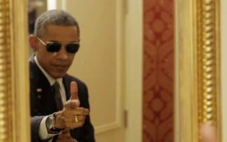 Obama Finger Guns Meme Template