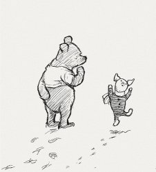 Pooh and Dancing Piglet Meme Template