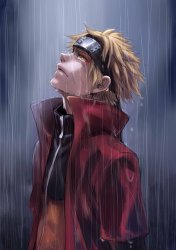 Naruto in rain Meme Template
