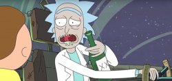 Drunk Rick Meme Template