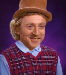 Bad Luck Wonka Meme Template