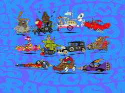 Wacky Races Wallpaper Meme Template