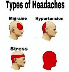Types of Headaches meme Meme Template