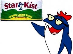 Charlie the Tuna with Starkist can Meme Template