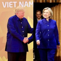 Trump Hillary who wore it better? Meme Template