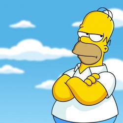 Homer Simpson Arms Crossed Annoyed Meme Template
