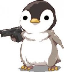gun penguin Meme Template