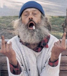 angry hobo Meme Template