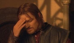 Boromir facepalm Meme Template