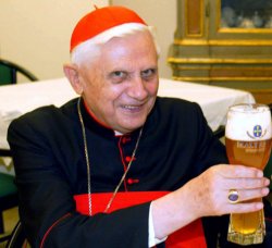 Pope Ratzinger Beer Meme Template