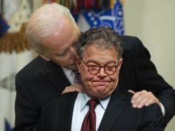 Al Franken Joe Biden Kiss of Death Meme Template