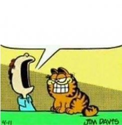 John Yelling at Garfield Meme Template