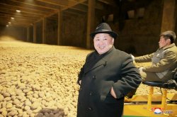 North Korea Potato Meme Template